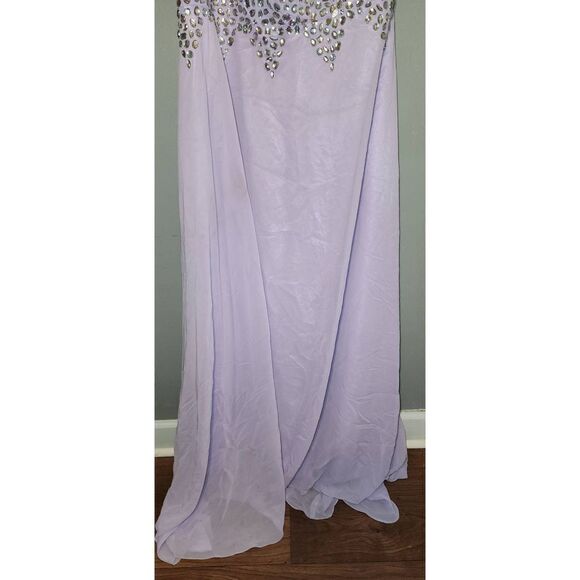 Grace Karin Lavender Chiffon Gown - Picture 11 of 13